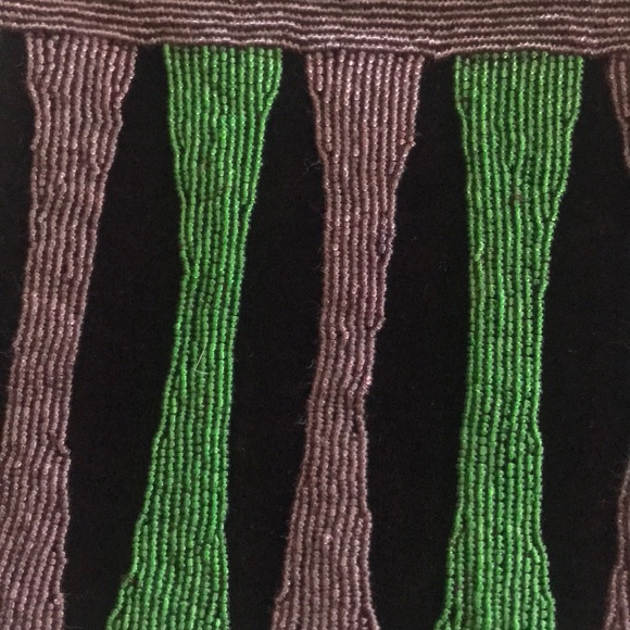 Beaded bag 9” wide by 8” long - Picture 2 of 3